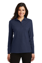 Load image into Gallery viewer, L500LS Women&#39;s Port Authority® Soft Pique Touch™ Long Sleeve Polo