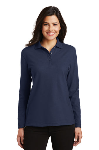 L500LS Women's Port Authority® Soft Pique Touch™ Long Sleeve Polo
