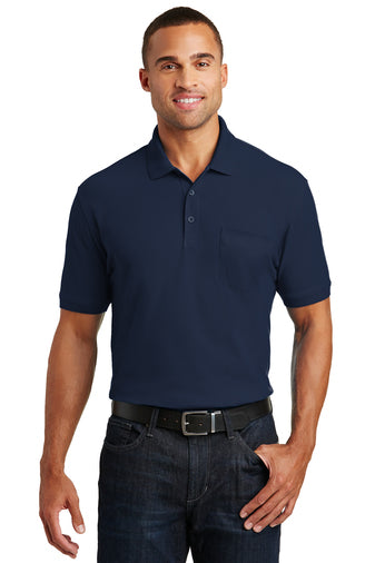 K100P Men's Port Authority® Core Classic Pique Pocket Polo